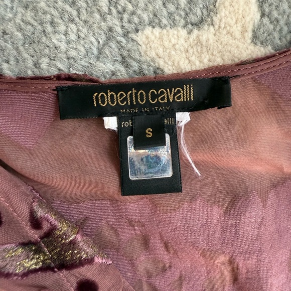 Vintage Roberto Cavalli Blouse | Purple | S - Picture 3 of 6